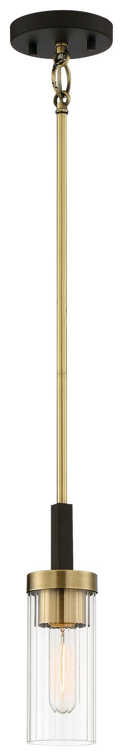 Ainsley Court Mini Pendant in Aged Kinston Bronze w/Brass