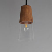Carpenter 6.5" Mini Pendant in Walnut / Black