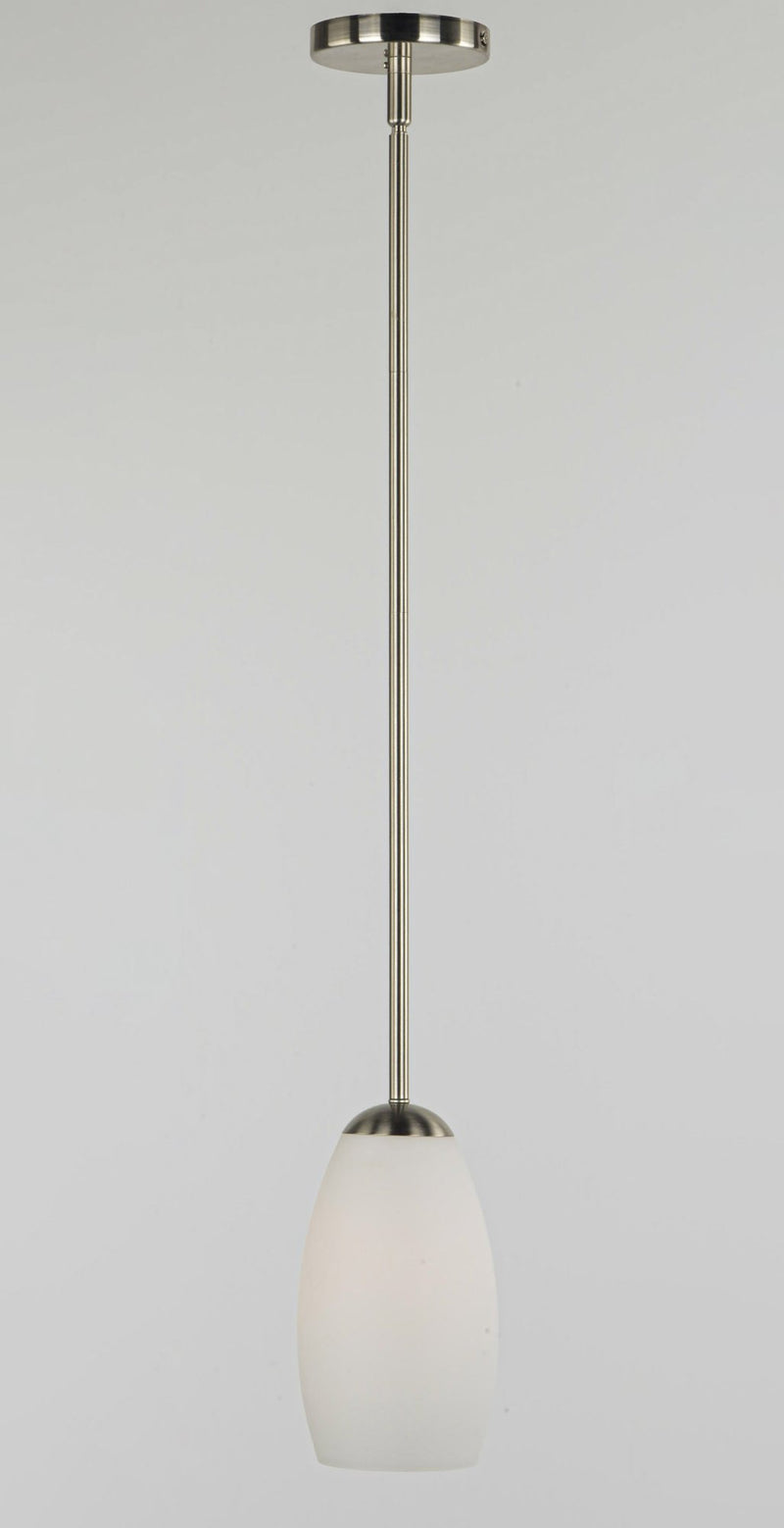 Taylor 1 Light Mini Pendant in Satin Nickel