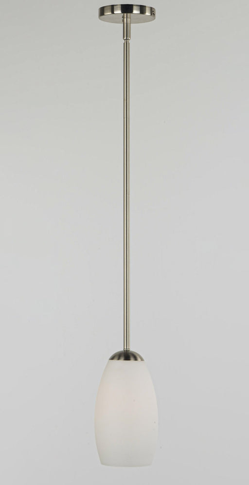 Taylor 1 Light Mini Pendant in Satin Nickel