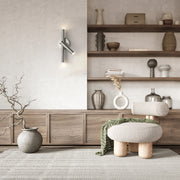 Forest 3 Light 4.75" Wall Sconce in Brushed Nickel in a room setting