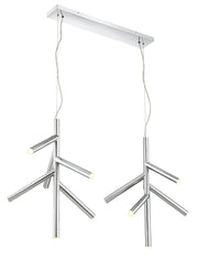 Forest 12 Light 43.75" Linear Pendant in Chrome