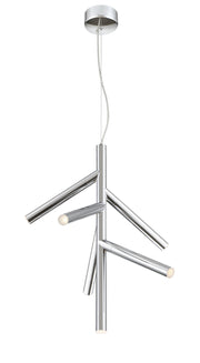 Forest 6 Light 20.25" Chandelier in Chrome