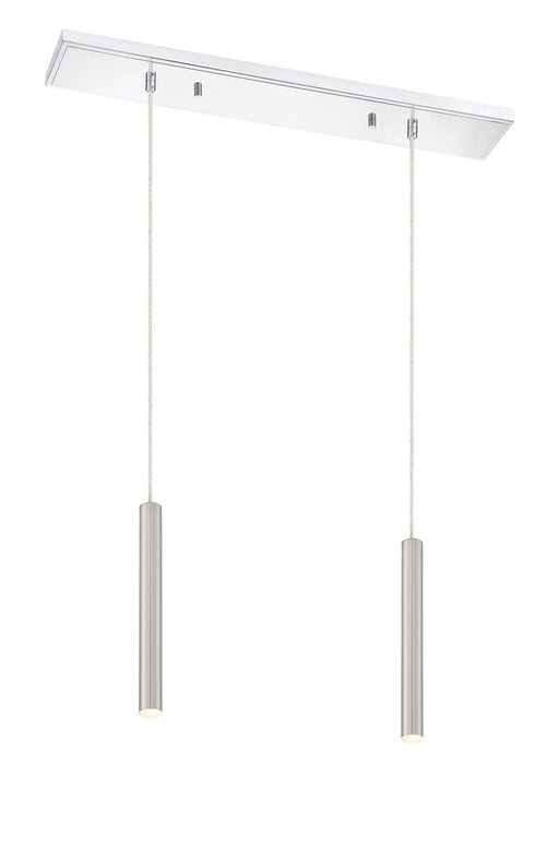 Forest 2 Light 30" Linear Pendant, 12" Tall in Chrome