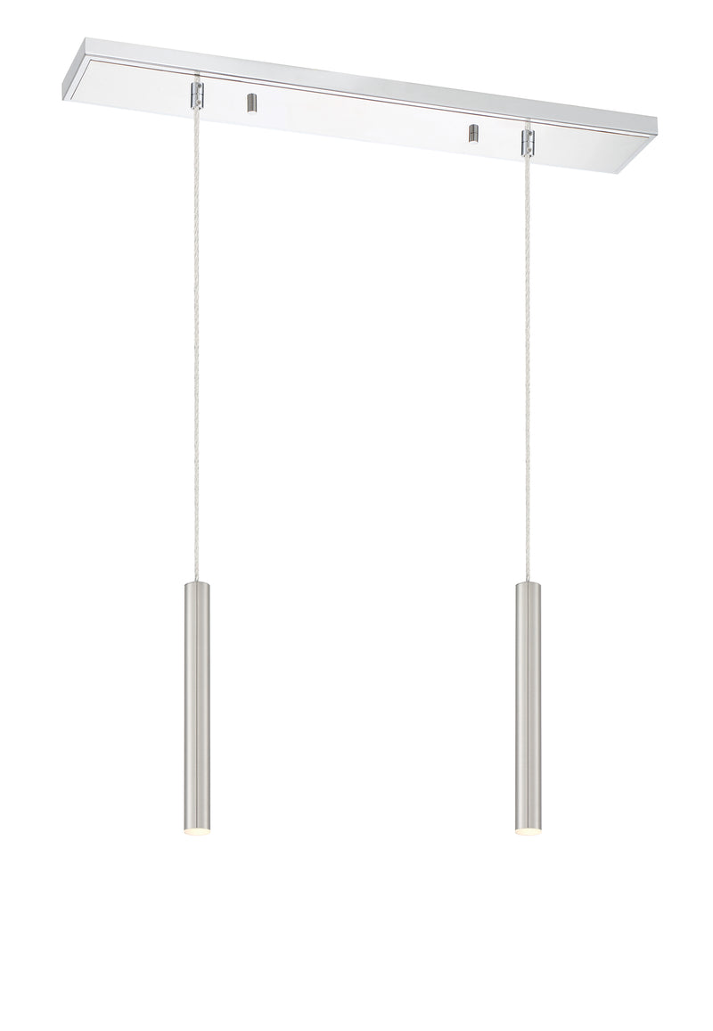 Forest 2 Light 30" Linear Pendant, 12" Tall in Chrome