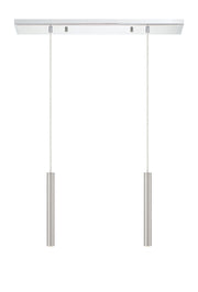 Forest 2 Light 30" Linear Pendant, 12" Tall in Chrome
