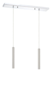 Forest 2 Light 30" Linear Pendant, 12" Tall in Chrome