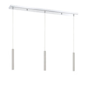 Forest 3 Light 46" Linear Pendant, 12" Tall in Chrome