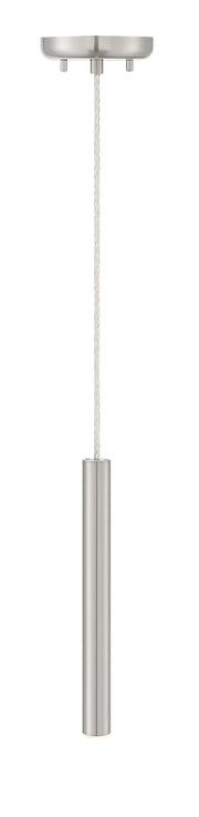 Forest 1 Light 4.75" Pendant, 917 Series, 12" Tall in Brushed Nickel