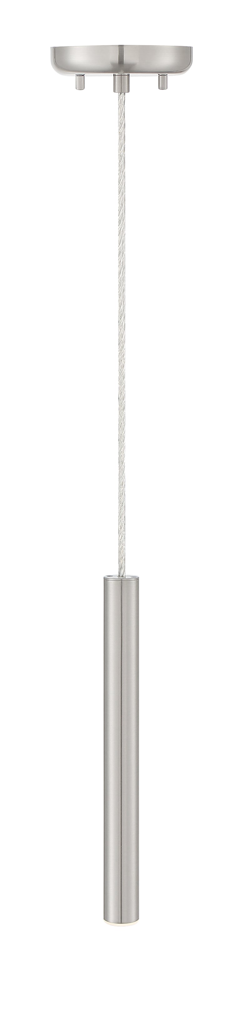 Forest 1 Light 4.75" Pendant, 917 Series, 12" Tall in Brushed Nickel