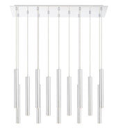 Forest 14 Light 9.75" Pendant, 12" Tall in Chrome