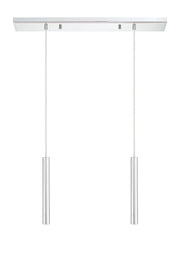 Forest 2 Light 30" Linear Pendant, 12" Tall in Chrome