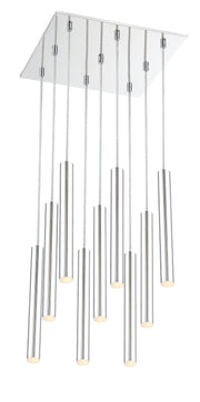 Forest 9 Light 14" Pendant, 12" Tall in Chrome