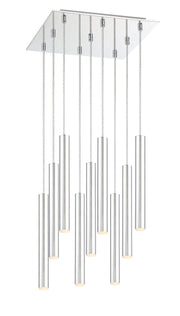 Forest 9 Light 14" Pendant, 12" Tall in Chrome