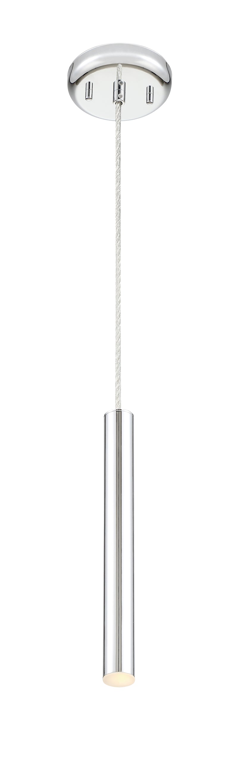Forest 1 Light 4.75" Pendant, 917 Series, 12" Tall in Chrome