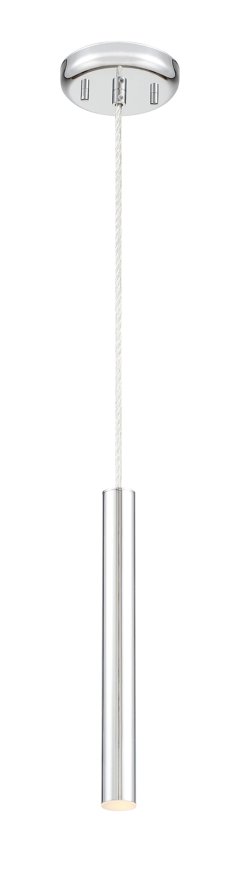 Forest 1 Light 4.75" Pendant, 917 Series, 12" Tall in Chrome