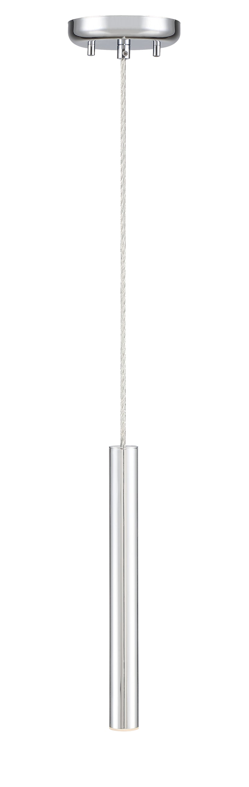 Forest 1 Light 4.75" Pendant, 917 Series, 12" Tall in Chrome
