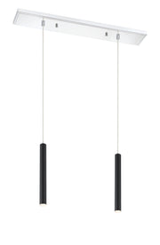 Forest 2 Light 30" Linear Pendant, 12" Tall in Chrome
