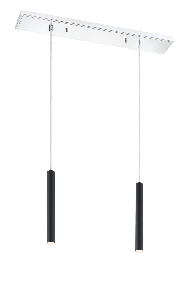 Forest 2 Light 30" Linear Pendant, 12" Tall in Chrome