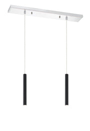 Forest 2 Light 30" Linear Pendant, 12" Tall in Chrome