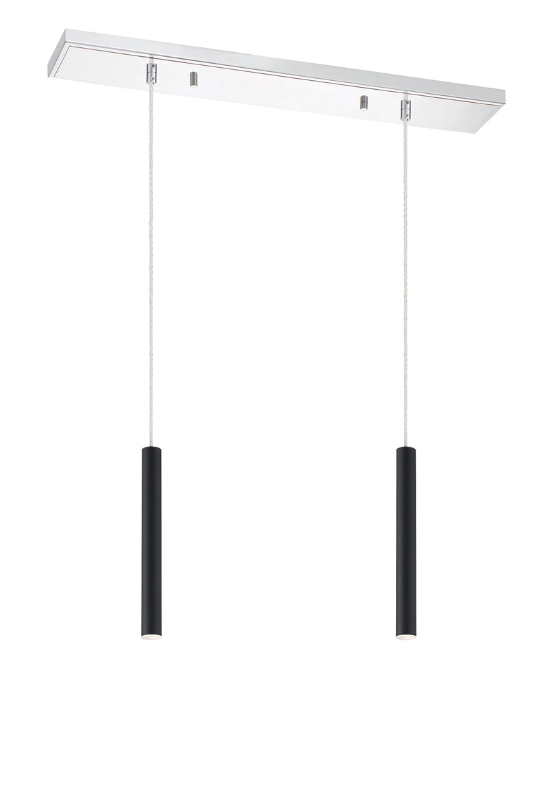 Forest 2 Light 30" Linear Pendant, 12" Tall in Chrome