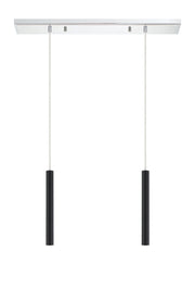 Forest 2 Light 30" Linear Pendant, 12" Tall in Chrome