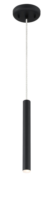 Forest 1 Light 4.75" Pendant, 917 Series, 12" Tall in Matte black