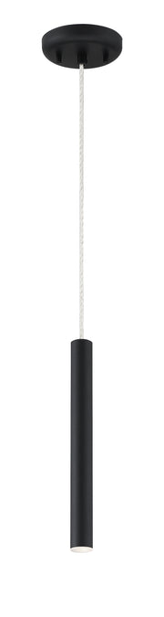 Forest 1 Light 4.75" Pendant, 917 Series, 12" Tall in Matte black