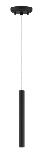 Forest 1 Light 4.75" Pendant, 917 Series, 12" Tall in Matte black