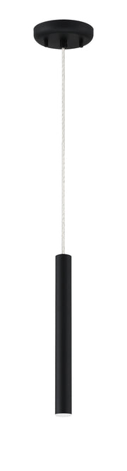 Forest 1 Light 4.75" Pendant, 917 Series, 12" Tall in Matte black
