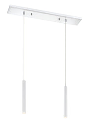 Forest 2 Light 30" Linear Pendant, 12" Tall in Chrome