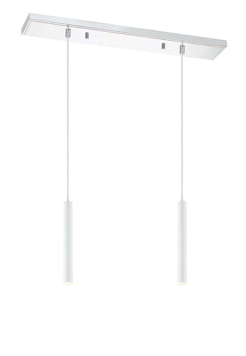 Forest 2 Light 30" Linear Pendant, 12" Tall in Chrome