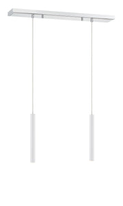 Forest 2 Light 30" Linear Pendant, 12" Tall in Chrome