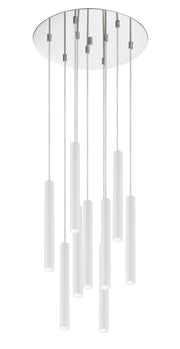 Forest 9 Light 16" Pendant, 12" Tall in Matte White