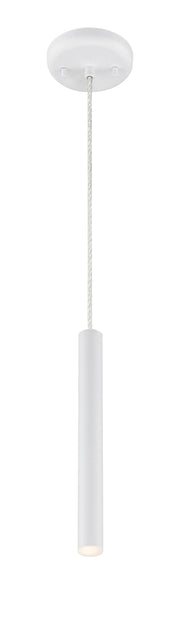 Forest 1 Light 4.75" Pendant, 917 Series, 12" Tall in Matte White