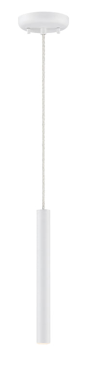 Forest 1 Light 4.75" Pendant, 917 Series, 12" Tall in Matte White