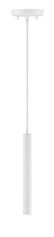 Forest 1 Light 4.75" Pendant, 917 Series, 12" Tall in Matte White