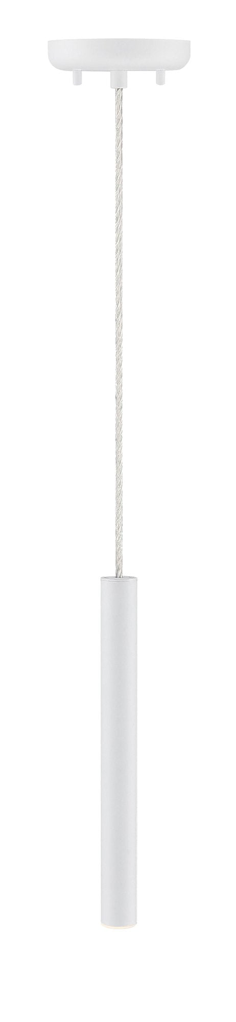 Forest 1 Light 4.75" Pendant, 917 Series, 12" Tall in Matte White