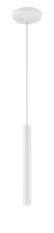Forest 1 Light 4.75" Pendant, 917 Series, 12" Tall in Matte White