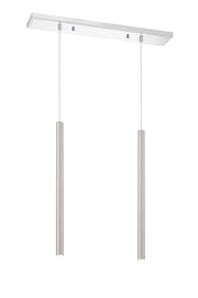 Forest 2 Light 30" Linear Pendant, 24" Tall in Chrome