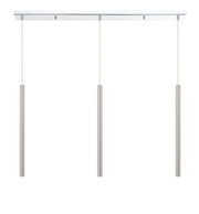 Forest 3 Light 46" Linear Pendant, 24" Tall in Chrome