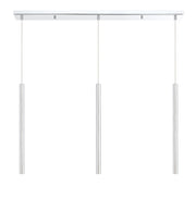 Forest 3 Light 46" Linear Pendant, 24" Tall in Chrome