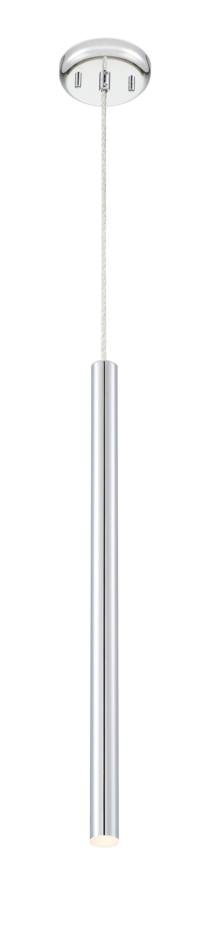 Forest 1 Light 4.75" Pendant, 917 Series, 24" Tall in Chrome