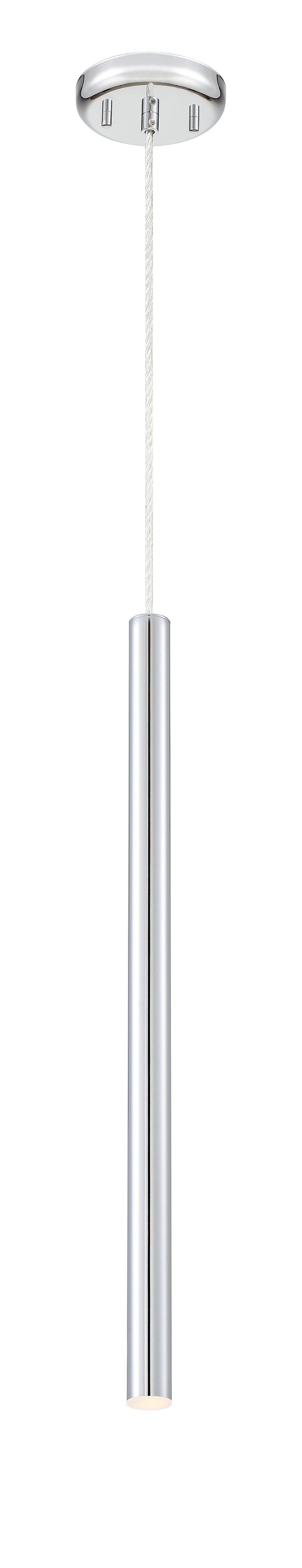 Forest 1 Light 4.75" Pendant, 917 Series, 24" Tall in Chrome