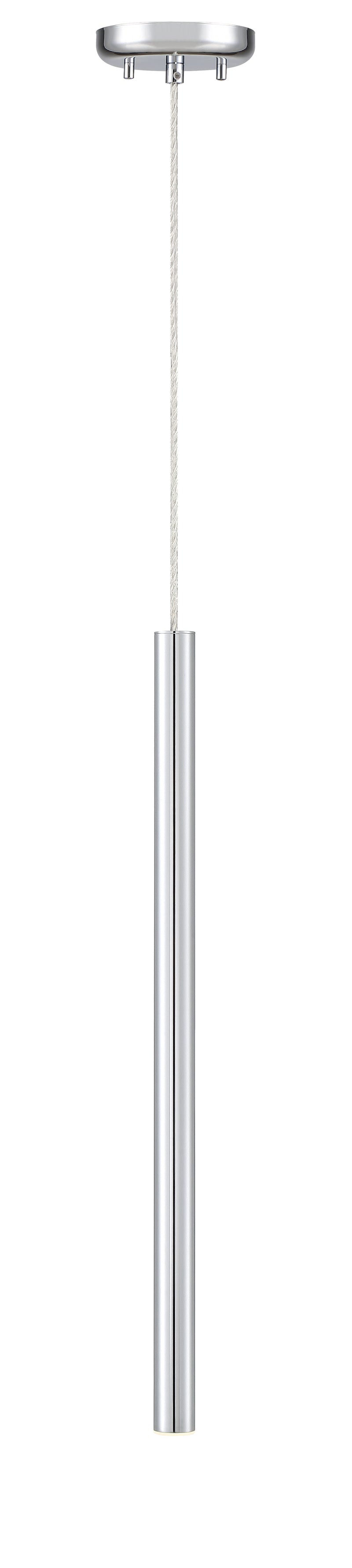 Forest 1 Light 4.75" Pendant, 917 Series, 24" Tall in Chrome