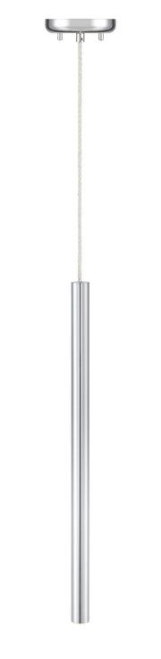 Forest 1 Light 4.75" Pendant, 917 Series, 24" Tall in Chrome