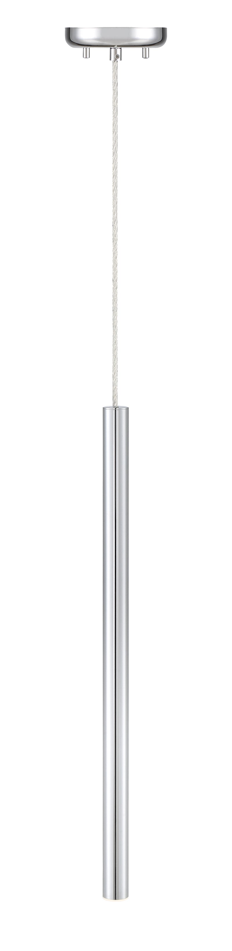 Forest 1 Light 4.75" Pendant, 917 Series, 24" Tall in Chrome