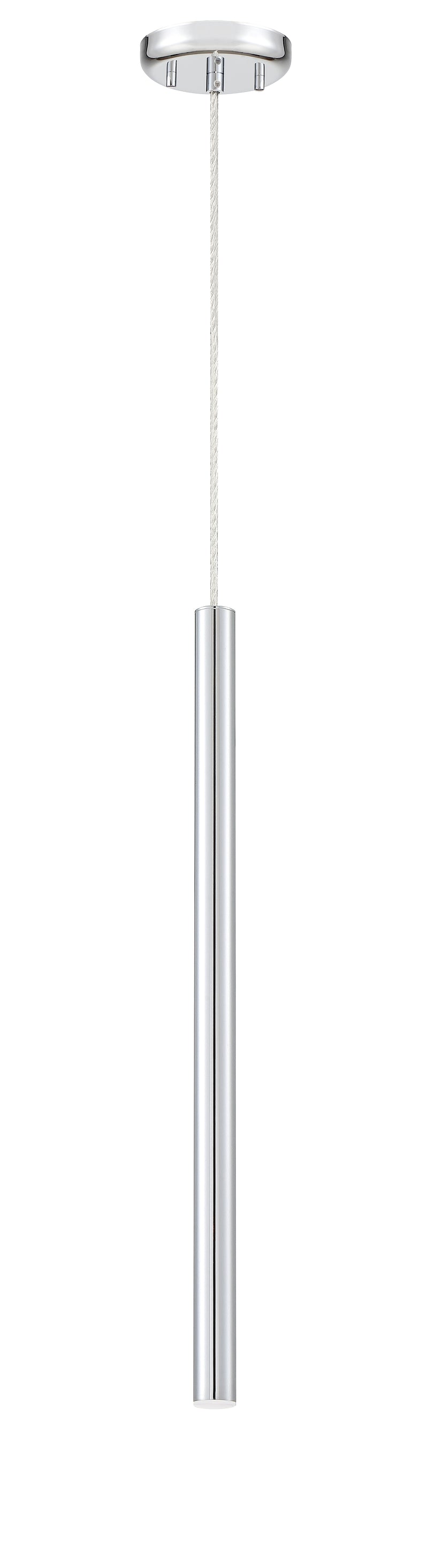 Forest 1 Light 4.75" Pendant, 917 Series, 24" Tall in Chrome