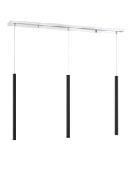 Forest 3 Light 46" Linear Pendant, 24" Tall in Chrome