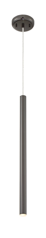 Forest 1 Light 4.75" Pendant, 917 Series, 24" Tall in Pearl Black